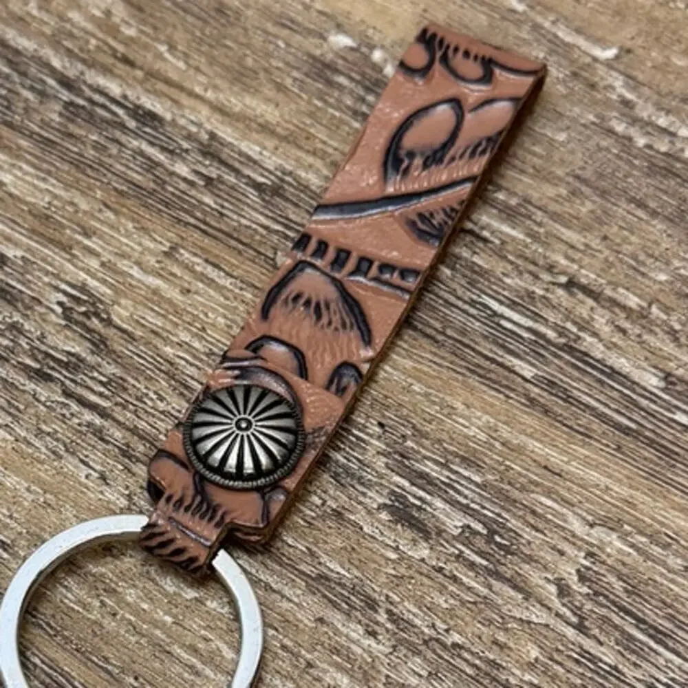 Western Keychain Small Bag Charm Western Style Vegan Purse Accessories 5 inch
